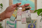 Porte-clés Patchwork  | 3,5 po x 2,5 po | Fait main à Montréal