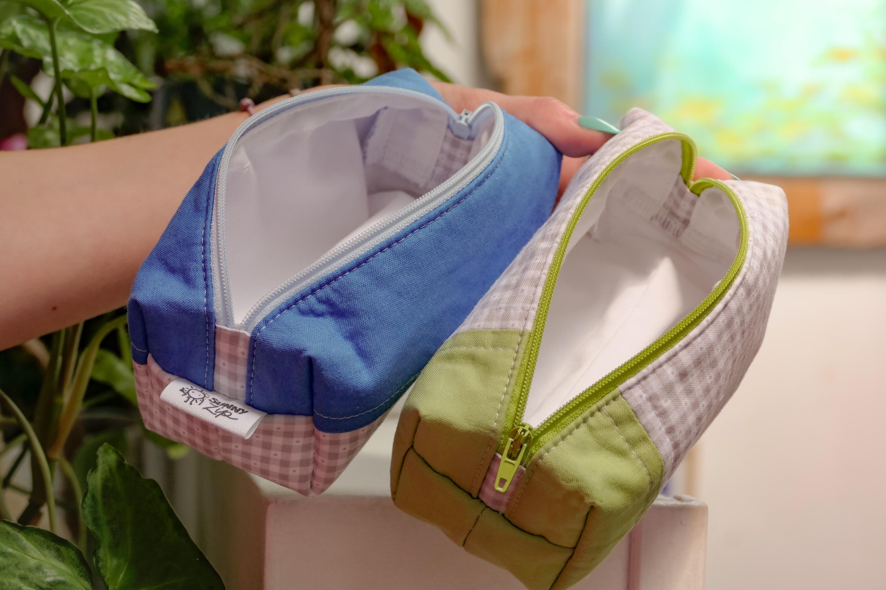 Pochette Verte en Coton Matelassé | Fait main à Montréal