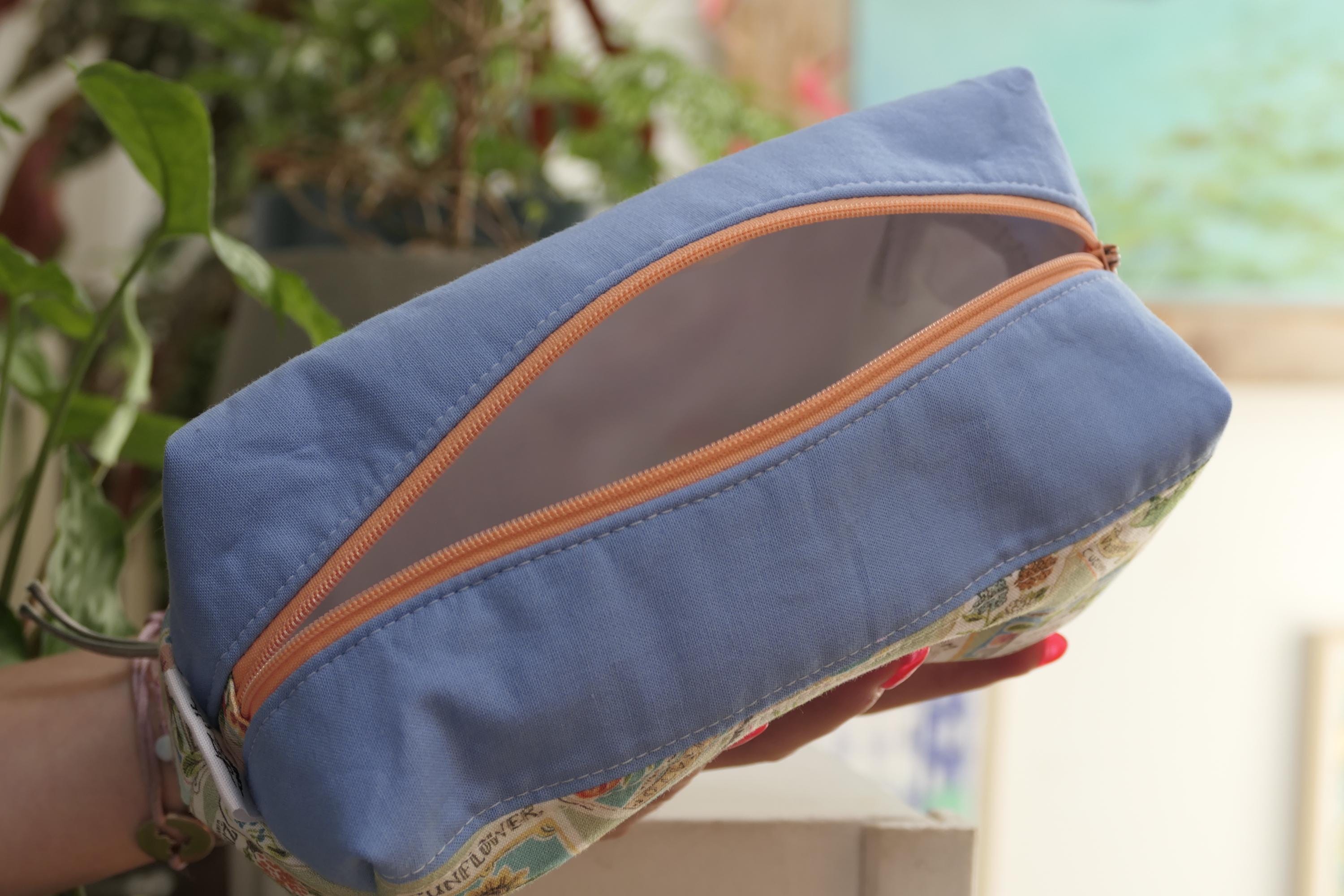 Grande pochette en coton matelassé – Fait main à Montréal